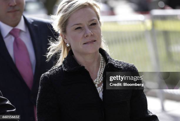 Bridget Anne Kelly, former deputy chief of staff for New Jersey Governor Chris Christie, arrives at federal court in Newark, New Jersey, U.S., on...