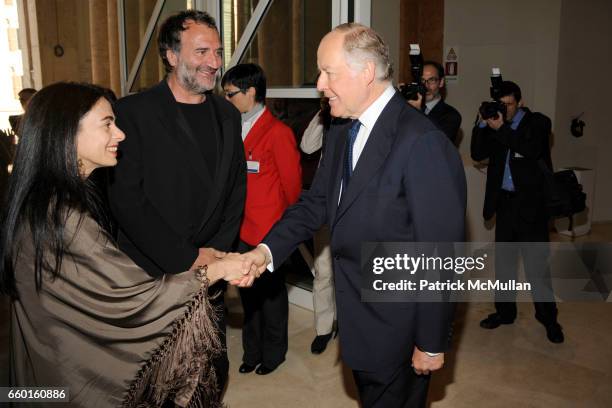 Alessandra Ferri, Fabrizio Ferri and Nicola Bulgari attend BVLGARI 125th Anniversary - Retrospective Opening at Palazzo delle Esposizioni on May 20,...