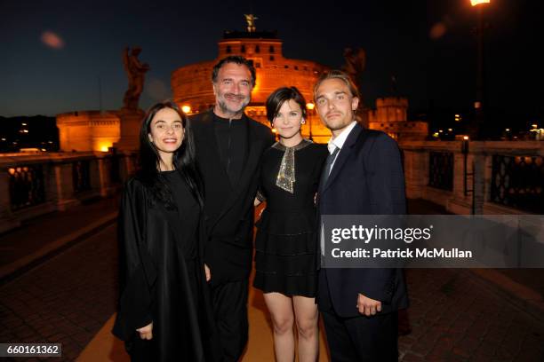 Alessandra Ferri, Fabrizio Ferri, Ginnifer Goodwin and Joey Kern attend BVLGARI 125th Anniversary Dinner Celebration - ARRIVALS at Castel Sant'Angelo...