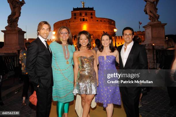 Roberto Faraone Mennella, Fern Mallis, Alina Cho, Bettina Zilkha and Amedeo Scognamiglio attend BVLGARI 125th Anniversary Dinner Celebration -...