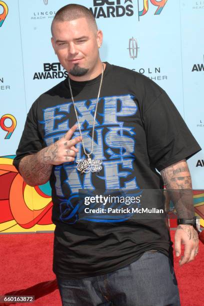 Paul Wall attends 2009 BET Awards - Red Carpet at The Shrine Auditorium on June 28, 2009 in Los Angeles, California.