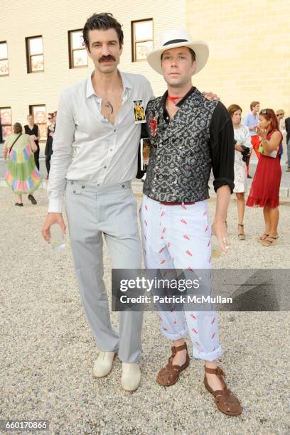Jorn Weisbrodt and Rufus Wainwright attend "Inferno" The 16th Annual WATERMILL CENTER Summer Benefit at The Watermill Center on July 25, 2009 in...