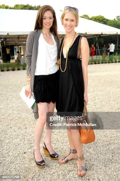 Stephanie LaCava and Indre Rockefeller attend "Inferno" The 16th Annual WATERMILL CENTER Summer Benefit at The Watermill Center on July 25, 2009 in...