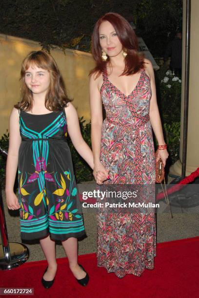 Stella Ritter and Amy Yasbeck attend 11th Annual DesignCare Event for The HollyRod Foundation at Private Residence on July 25, 2009 in Beverly Hills,...