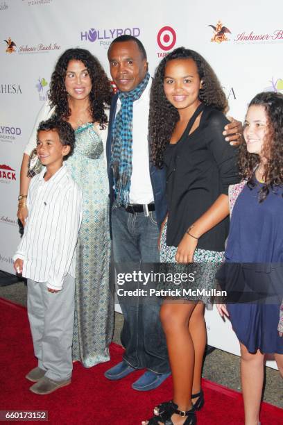 Daniel Leonard, Bernadette Leonard, Sugar Ray Leonard, Camille Leonard and Arielle attend 11th Annual DesignCare Event for The HollyRod Foundation at...