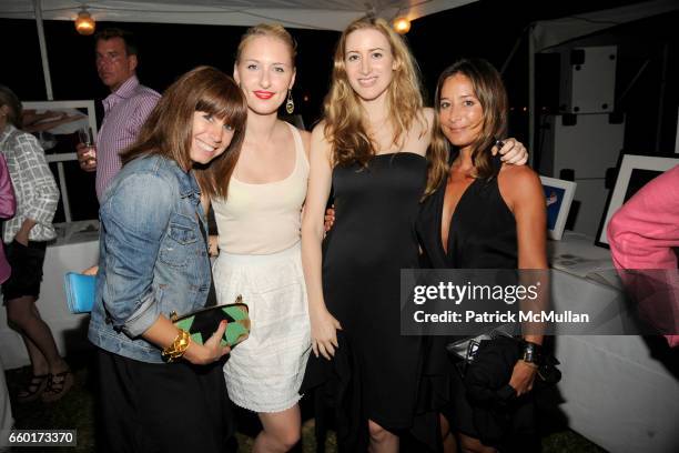 Emma Paton, Lisa Salzer, Alexis Bryan Morgan and Tracy Taylor attend ACRIA's Annual "Cocktails at Sunset" Presented by Calvin Klein Collection &...