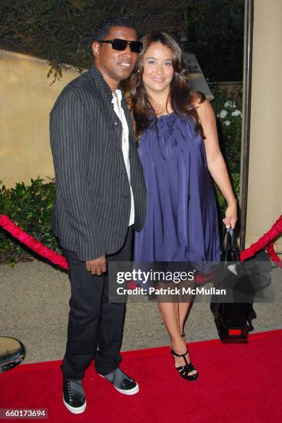 Kenneth "Babyface" Edmonds and Nicole Pantenburg attend 11th Annual DesignCare Event for The HollyRod Foundation at Private Residence on July 25,...