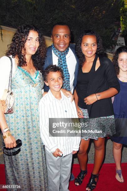 Bernadette Leonard, Daniel Leonard, Sugar Ray Leonard, Camille Leonard and Arielle attend 11th Annual DesignCare Event for The HollyRod Foundation at...