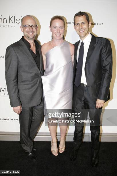 Joshua David and Jennifer Crawford Robert Hammond attend Calvin Klein Collection Presents "First Party on the Highline" at The High Line on June 15,...