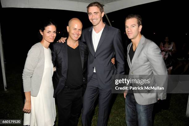 Nacole Snoep, Italo Zucchelli, Lee Pace and Josh Reed attend ACRIA's Annual "Cocktails at Sunset" Presented by Calvin Klein Collection & Vanity Fair...