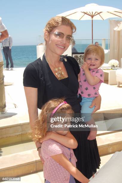 Ellen Palevsky, Anya Embiricos and Claire Hemming attend FARAONE MENNELLA and BARBARA BALDIERI MARCH host a benefit for "March to the Top" in Malibu...