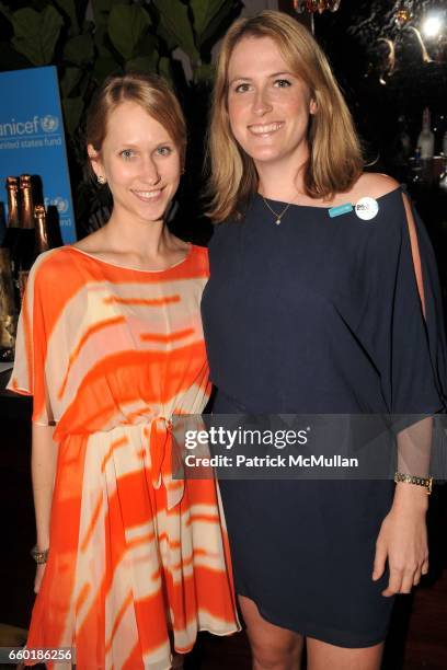 Indre Rockefeller and Clementine Crawford attend UNICEF's Next Generation Launch Event at The Gates on July 23, 2009 in New York City.