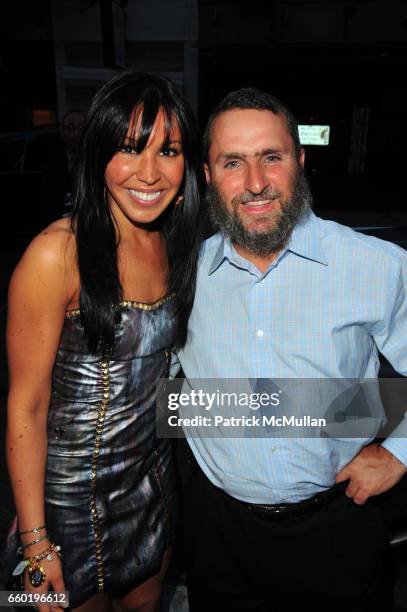 Ashley Turen and Rabbi Shmuley Boteach attend A Turen Grand Opening at A Turen on July 8, 2009 in New York City.
