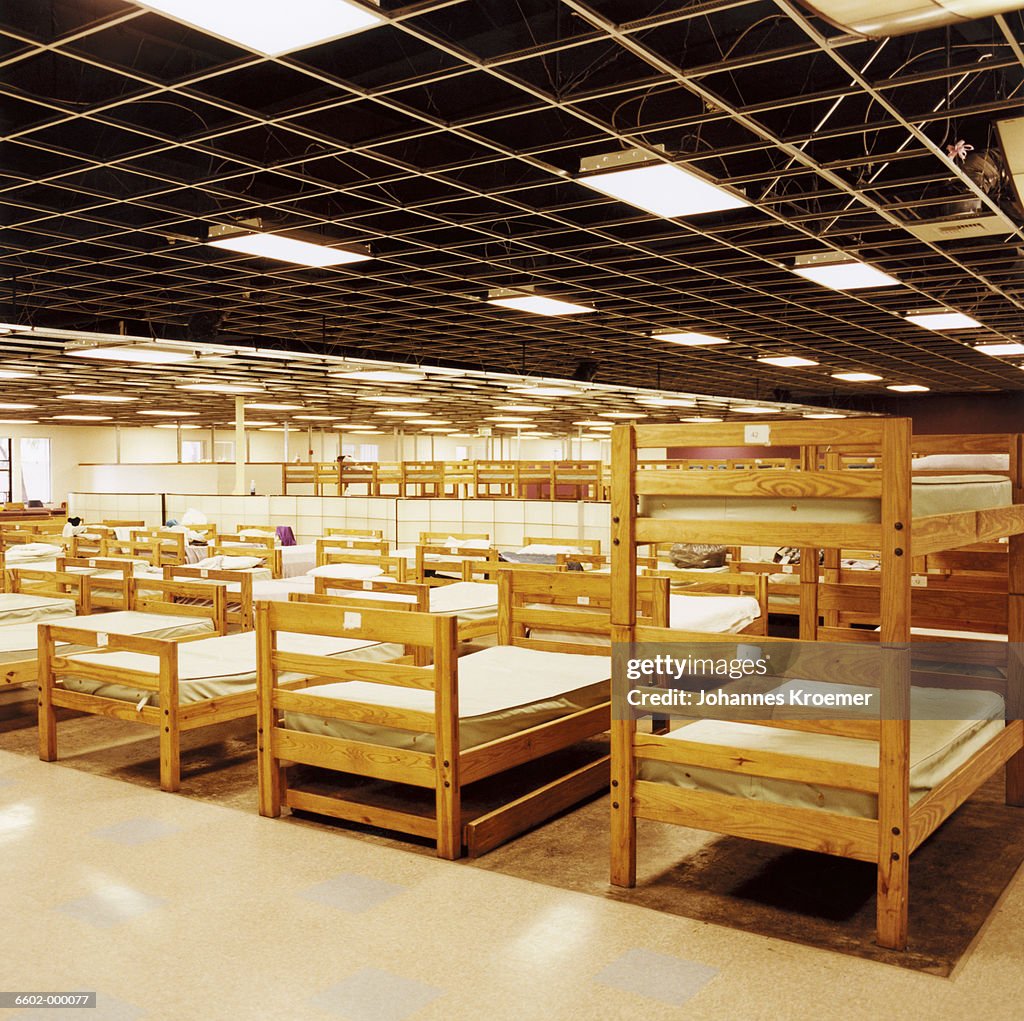Beds in Homeless Shelter
