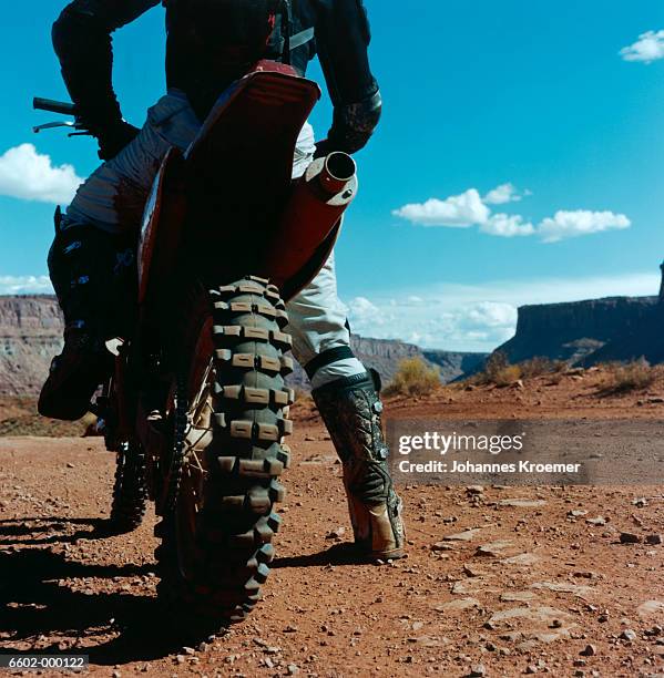 motocross biker - motorcycle wheel stock pictures, royalty-free photos & images