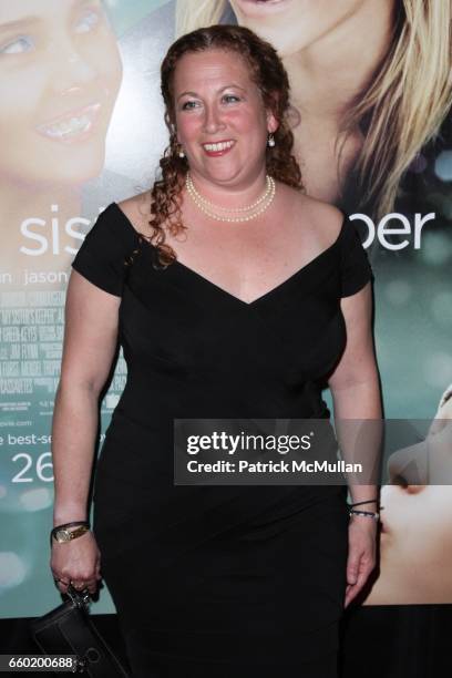 Jodi Picoult attends WARNER BROS. PICTURE Presents the World Premiere of MY SISTER'S KEEPER at AMC Lincoln Square Square 13 on June 24, 2009 in New...