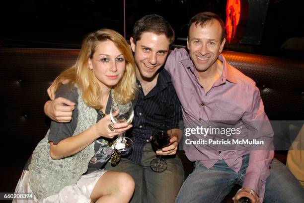 Ciara Duffy, Ian Weiss and Mark Selva attend Boulevard Magazine Cover Party at Hawaiian Tropic Zone Restaurant on July 15, 2009 in New York City.