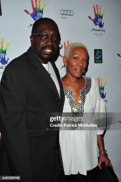 Earl Monroe and Guest attend Mandela Day Gala Dinner at Vanderbilt Hall Grand Central Terminal NYC on July 15, 2009 in New York City.