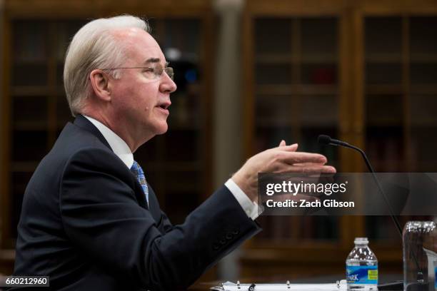 Secretary of Health and Human Services Tom Price testifies during a Labor, Health and Human Services, Education, and Related Agencies Subcommittee...