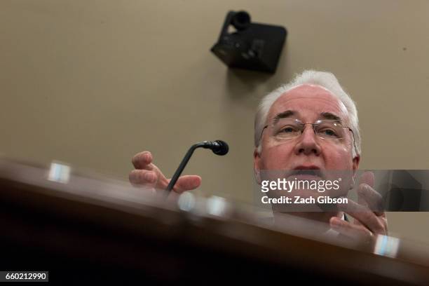 Secretary of Health and Human Services Tom Price testifies during a Labor, Health and Human Services, Education, and Related Agencies Subcommittee...