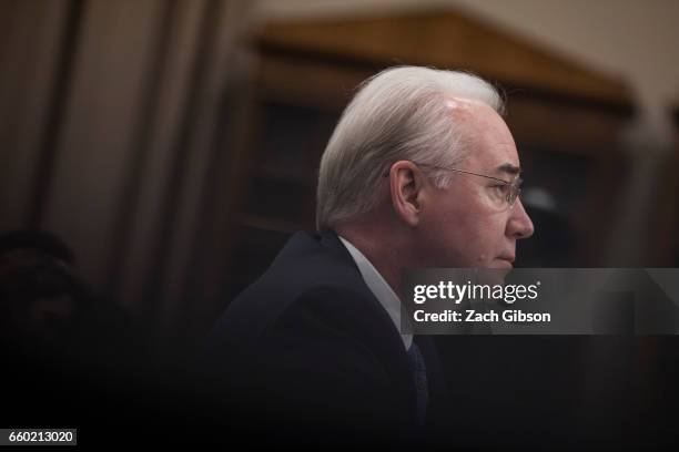 Secretary of Health and Human Services Tom Price testifies during a Labor, Health and Human Services, Education, and Related Agencies Subcommittee...