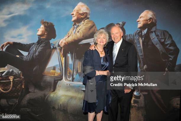 Marilyn Lovell and Jim Lovell attend LOUIS VUITTON 40th Anniversary of the Lunar Landing Tribute Event at Rose Center for Earth and Space on July 13,...