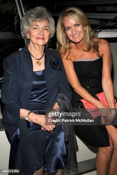 Marilyn Lovell and Heather Vandenberghe attend LOUIS VUITTON 40th Anniversary of the Lunar Landing Tribute Event at Rose Center for Earth and Space...