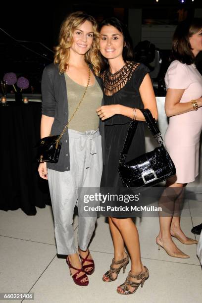 Meggan Crum and Florinka Pesenti attend LOUIS VUITTON 40th Anniversary of the Lunar Landing Tribute Event at Rose Center for Earth and Space on July...