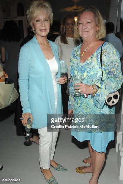 Nany Corzine and Pandora Biddle attend the Kickoff Party for the 2009 Alzheimer’s Association Rita Hayworth Gala at a Private Residence on July 31,...
