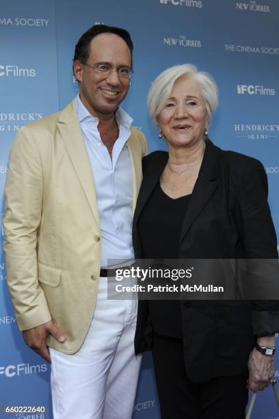 Andrew Saffir and Olympia Dukakis attend THE CINEMA SOCIETY & THE NEW YORKER host a screening of "IN THE LOOP" at IFC Center on July 13, 2009 in New...