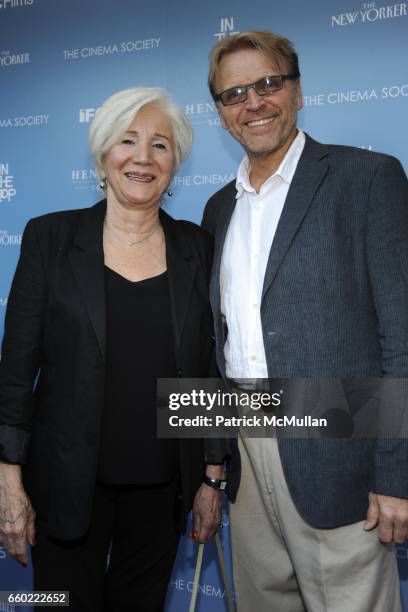 Olympia Dukakis and David Rasche attend THE CINEMA SOCIETY & THE NEW YORKER host a screening of "IN THE LOOP" at IFC Center on July 13, 2009 in New...