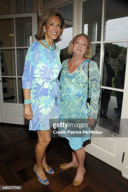 Mai Hallingby Harrison and Pandora Biddle attend the Kickoff Party for the 2009 Alzheimer’s Association Rita Hayworth Gala at a Private Residence on...