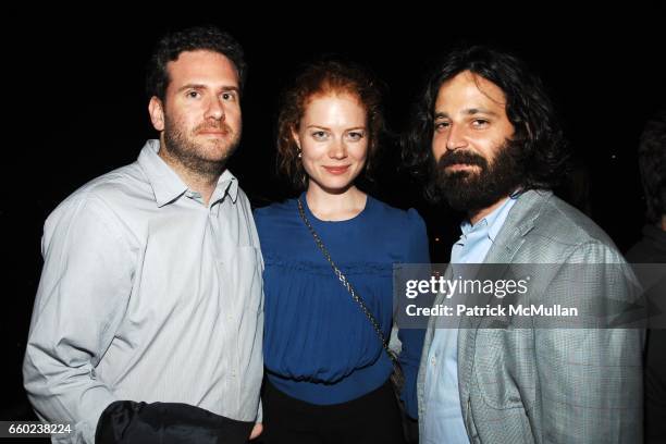 Matt Law, Jessica Joffe and Simon Hammerstein attend HAPPY MASSEE Birthday Party at Cooper Square Hotel Penthouse on June 2, 2009 in New York City.