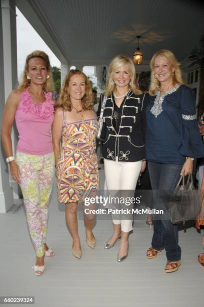 Muffie Potter Aston, Anne Hearst McInerney, Hilary Geary Ross and Nina Griscom attend the Kickoff Party for the 2009 Alzheimer’s Association Rita...