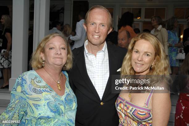 Pandora Biddle, Mark Gilbertson and Anne Hearst McInerney attend the Kickoff Party for the 2009 Alzheimer’s Association Rita Hayworth Gala at a...