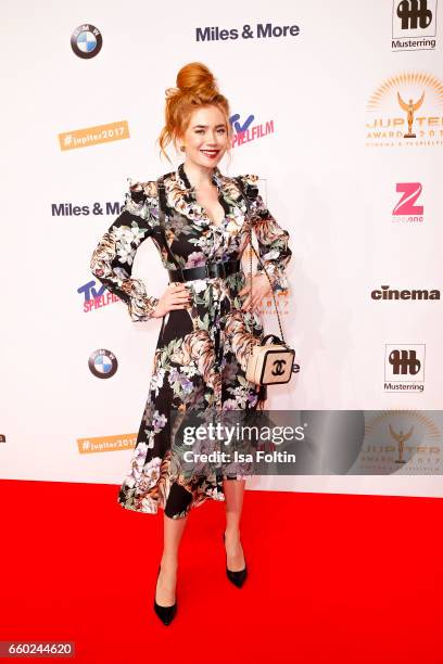 German presenter Palina Rojinski attends the Jupiter Award at Cafe Moskau on March 29, 2017 in Berlin, Germany.