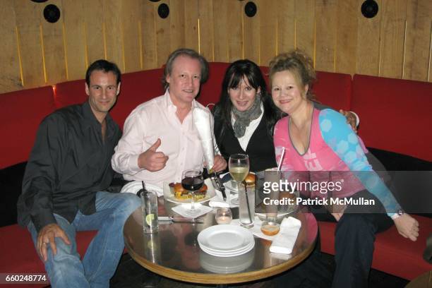 David Schlachet, Patrick McMullan, Guest and Caroline Rhea attend POP Burger at Pop Burger on June 17, 2009 in New York.