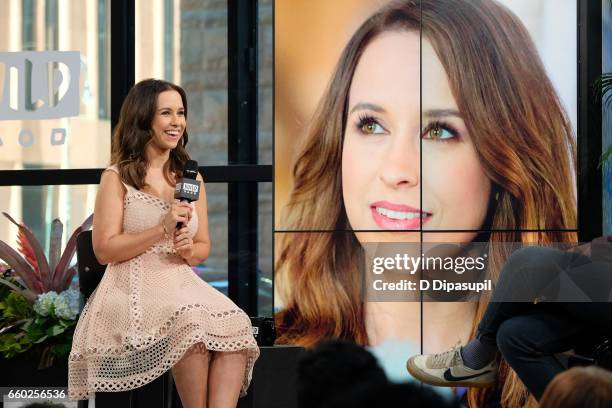 Lacey Chabert attends the Build Series to discuss "Moonlight in Vermont" at Build Studio on March 29, 2017 in New York City.