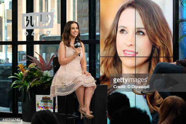 Lacey Chabert attends the Build Series to discuss "Moonlight in Vermont" at Build Studio on March 29, 2017 in New York City.