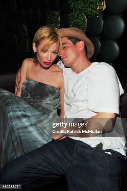 Barbara Jackson and Ethan Browne attend Noel Ashman Birthday Party at Greenhouse NYC on June 25, 2009 in New York City.