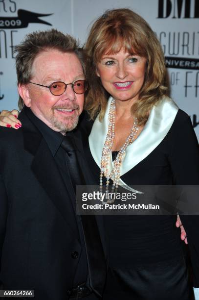Paul Williams and Mariana Williams attend Songwriters Hall of Fame 40th Anniversary Induction Ceremony and Gala at Marriott Marquis Hotel NYC on June...