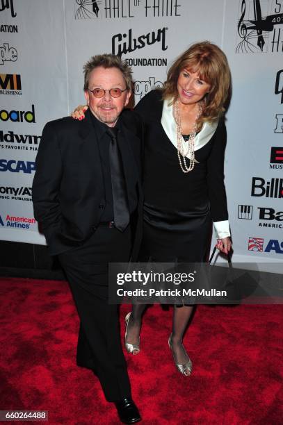 Paul Williams and Mariana Williams attend Songwriters Hall of Fame 40th Anniversary Induction Ceremony and Gala at Marriott Marquis Hotel NYC on June...