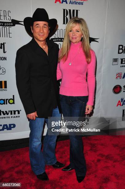 Clint Black and Lisa Black attend Songwriters Hall of Fame 40th Anniversary Induction Ceremony and Gala at Marriott Marquis Hotel NYC on June 18,...