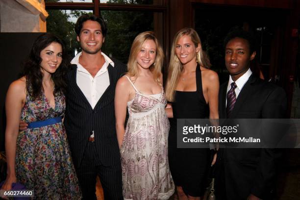 Alexa Enthoven, Adam Rich, Laura Parcells, Nicole Ross and Ahmed Abdirahman attend ROSS SCHOOL'S 6th Annual Club Starlight Benefit at The Ross School...