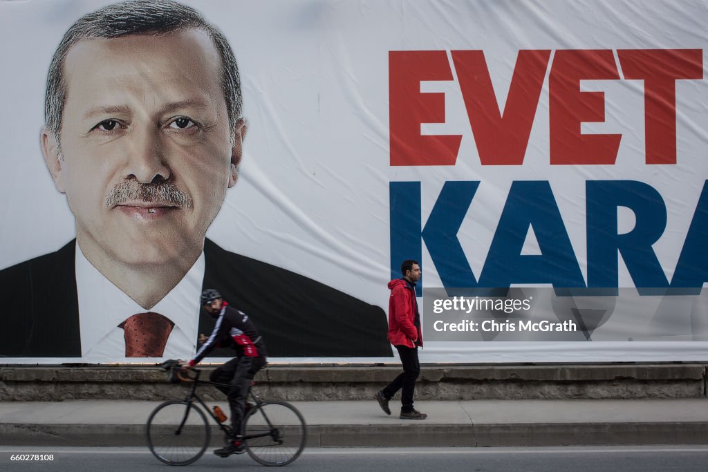 The Omnipresent Image Of President Erdogan As Turkey Faces Referendum