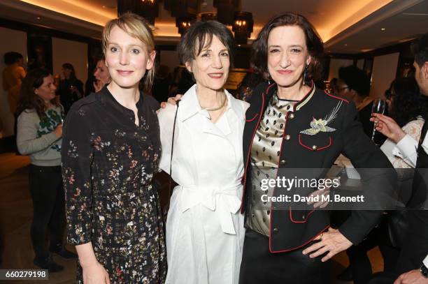 Hattie Morahan, Dame Harriet Walter and Haydn Gwynne attend the inaugural Tonic Awards, celebrating the achievements of women who are changing the...
