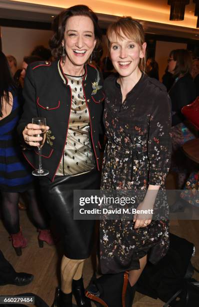 Haydn Gwynne and Hattie Morahan attend the inaugural Tonic Awards, celebrating the achievements of women who are changing the face of UK theatre, at...
