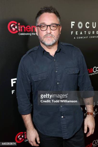 Director Colin Trevorrow at CinemaCon 2017- Focus Features: Celebrating 15 Years and a Bright Future at Caesars Palace during CinemaCon, the official...