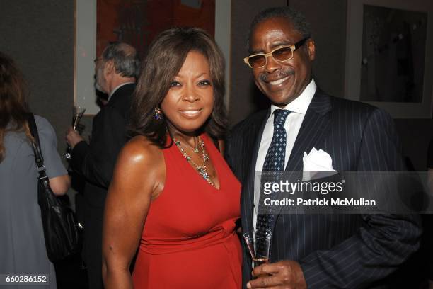 Star Jones and Ed Lewis attend THE FOUR SEASONS RESTAURANT 50th Anniversary - INSIDE at The Four Seasons Restaurant on June 11, 2009 in New York City.