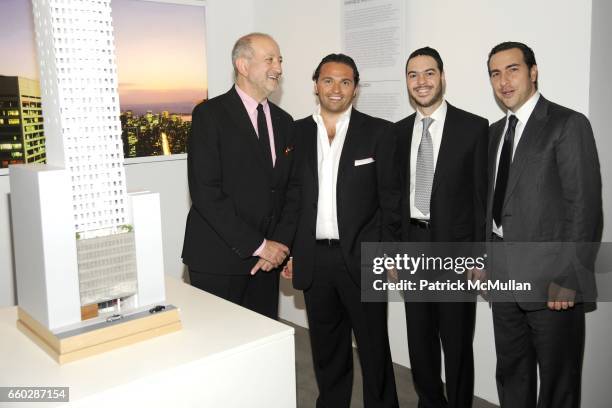 Enrique Norten, Solly Assa, Sury Cattan and Simon Masri attend Preview Cocktail Party for the Launch of CASSA Designed by ENRIQUE NORTEN at CASSA...